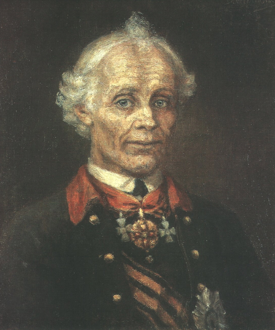 Суриков. Портрет А.В.Суворова. 1907