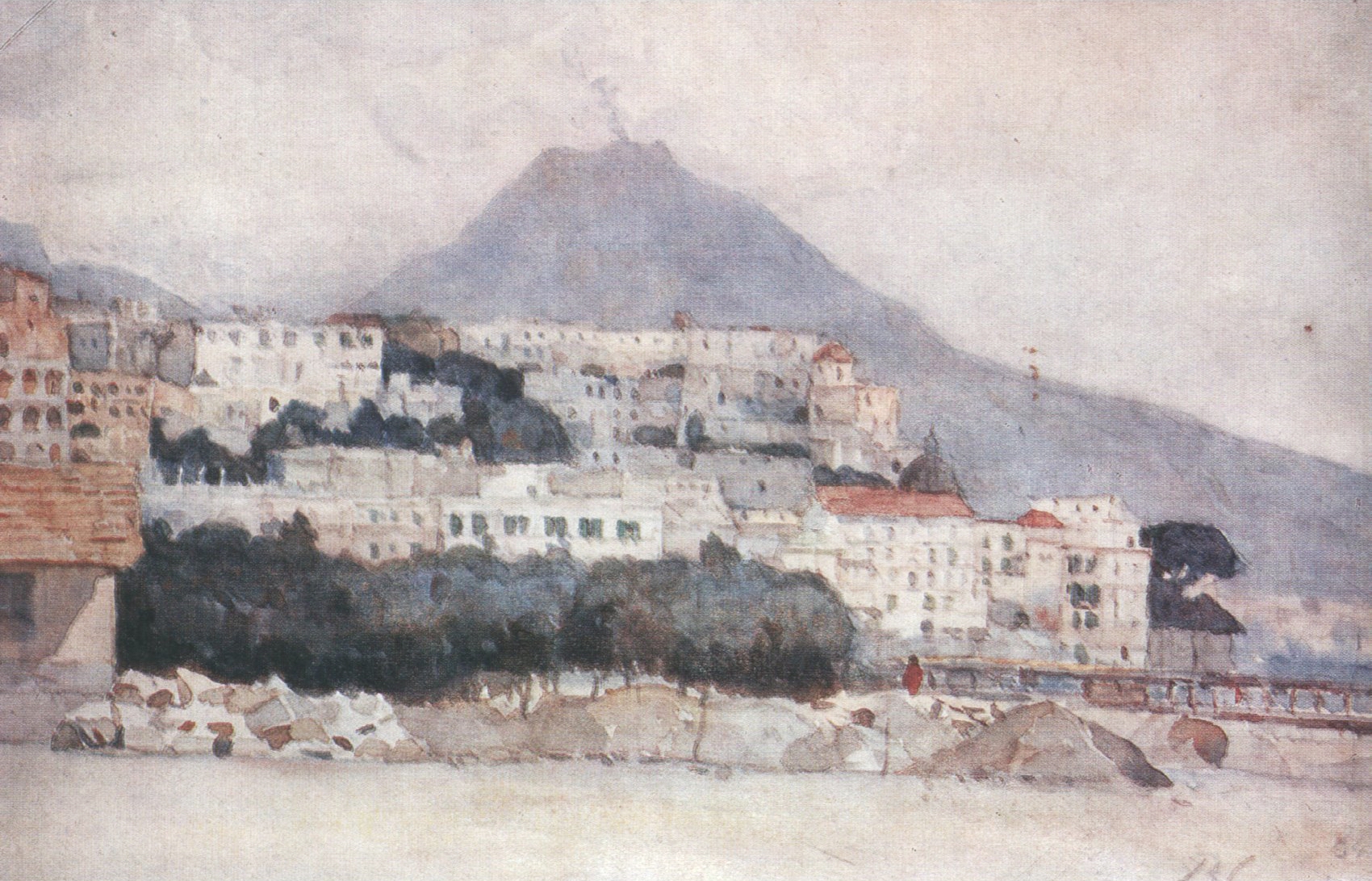 Суриков. Неаполь. Везувий. 1884