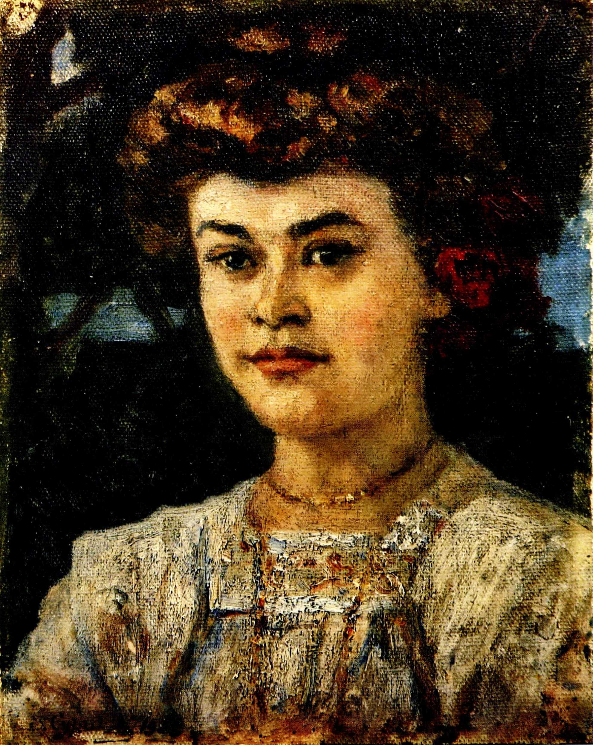 Суриков. Портрет З.С. Хаминовой. 1908  