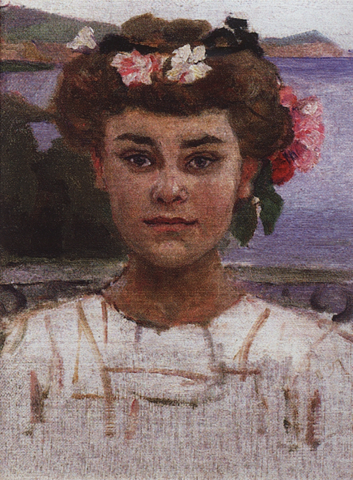 Суриков. Головка девушки. Портрет З.С.Хаминовой. 1908