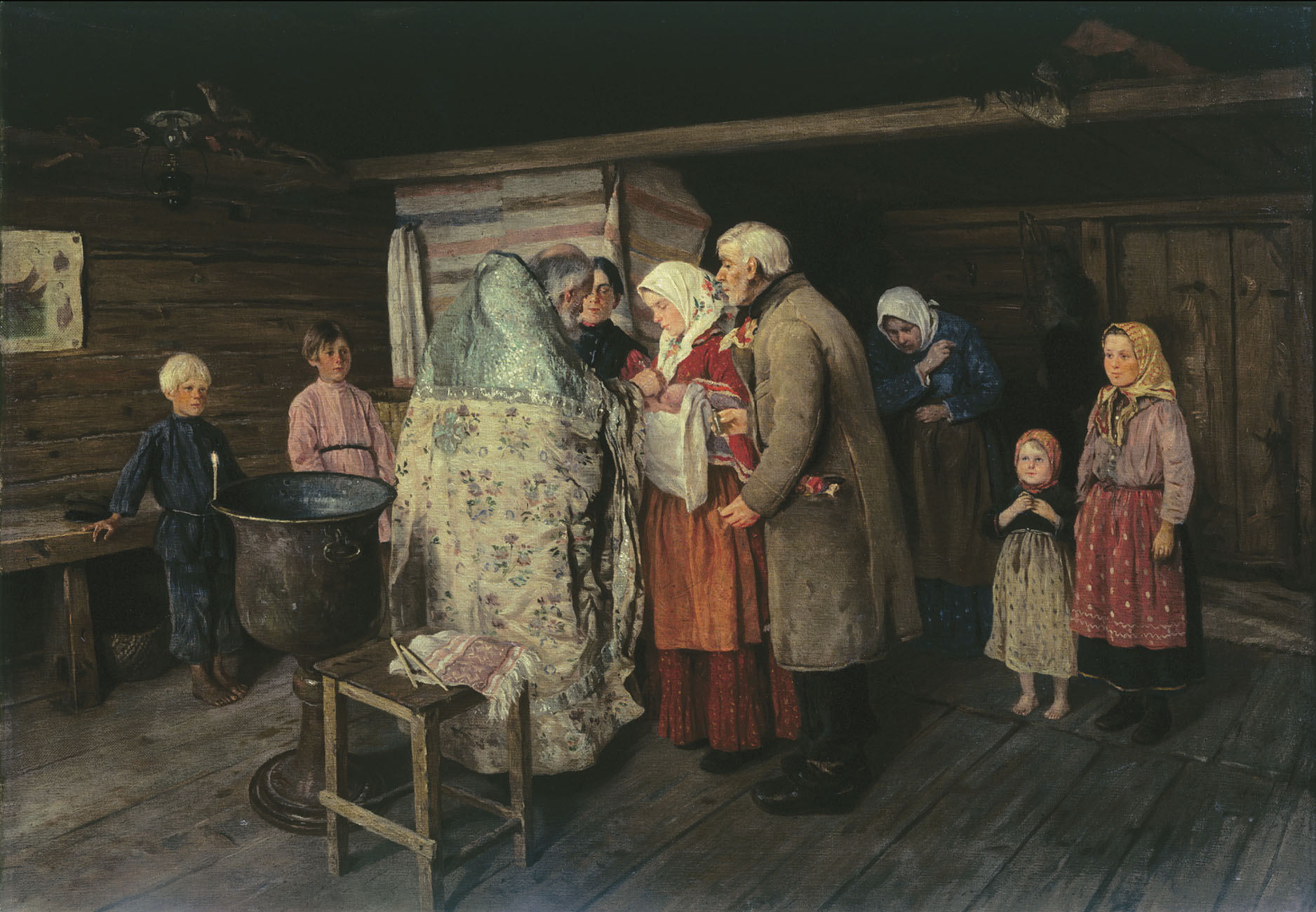 Коровин П.. Крестины. 1896