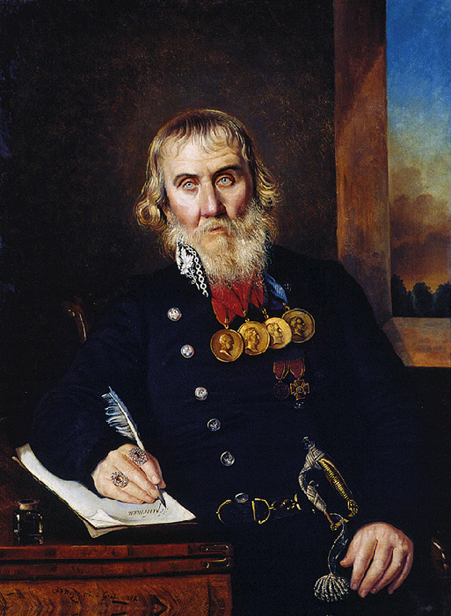 Мазер. Портрет Ф.И.Тюменева. 1842