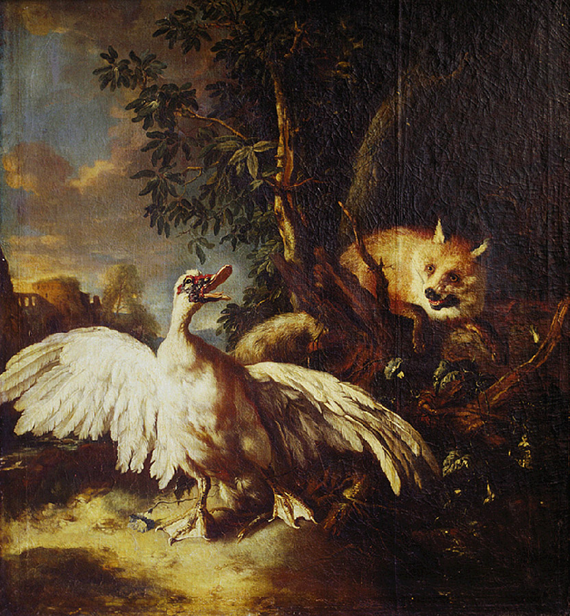 Каменев П.. Лисица с уткой. 1781