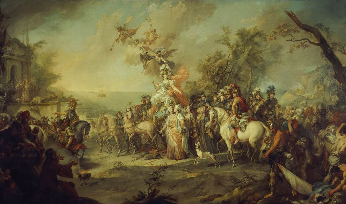 Торелли. Аллегория на победу Екатерины II над турками и татарами. 1772