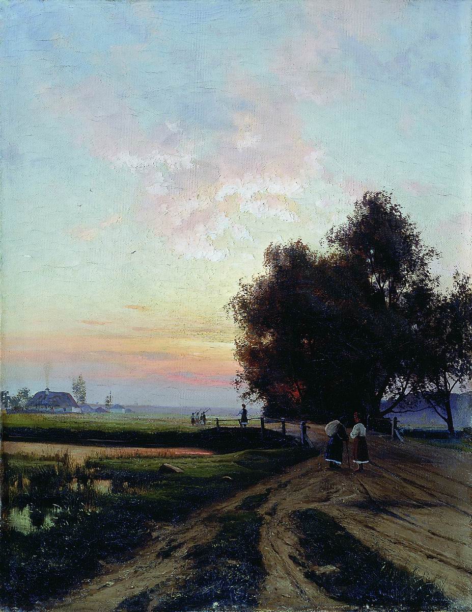 Крачковский. Летний вечер в Малороссии. 1890