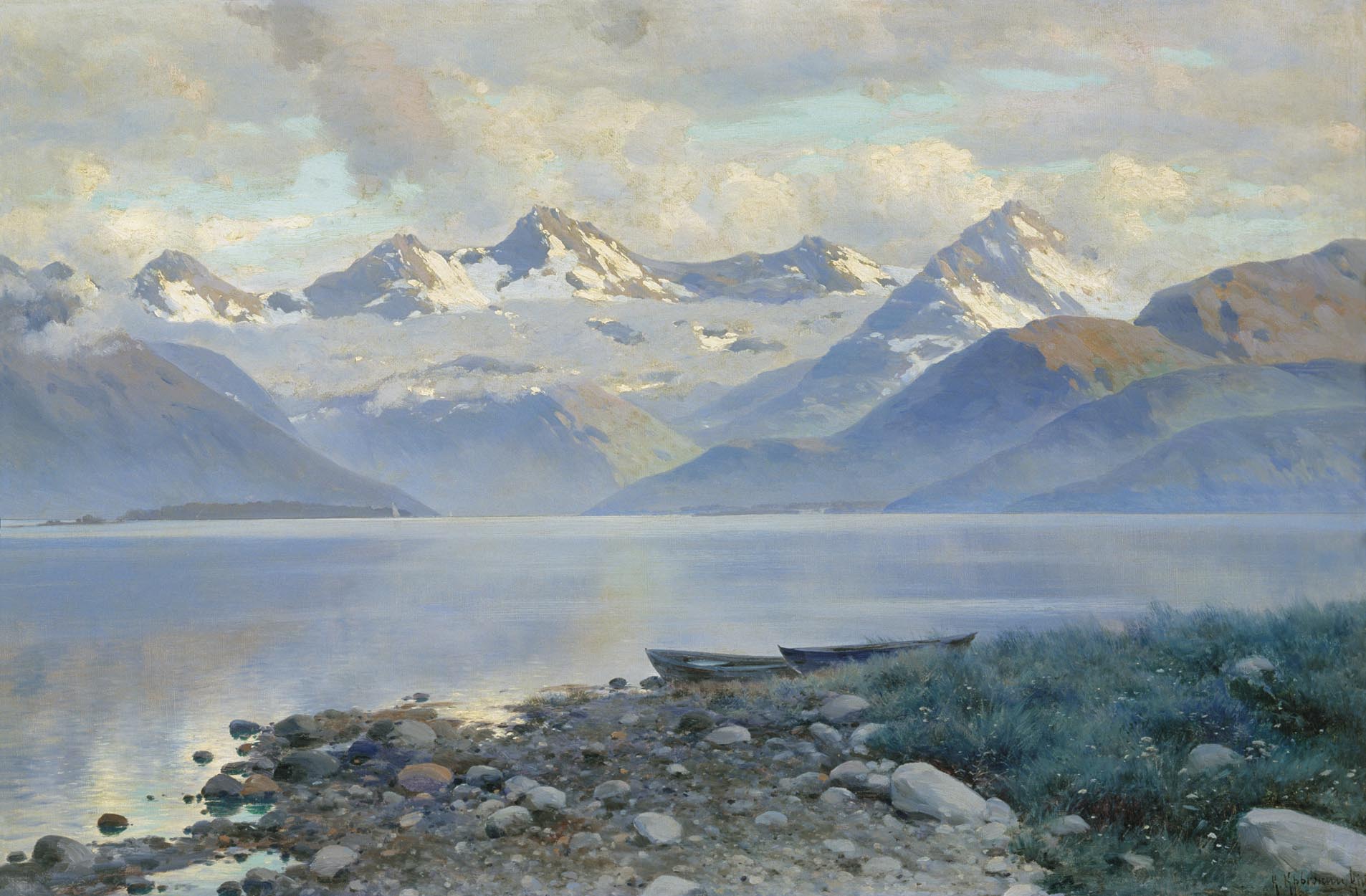 Крыжицкий. Озеро в горах. 1898