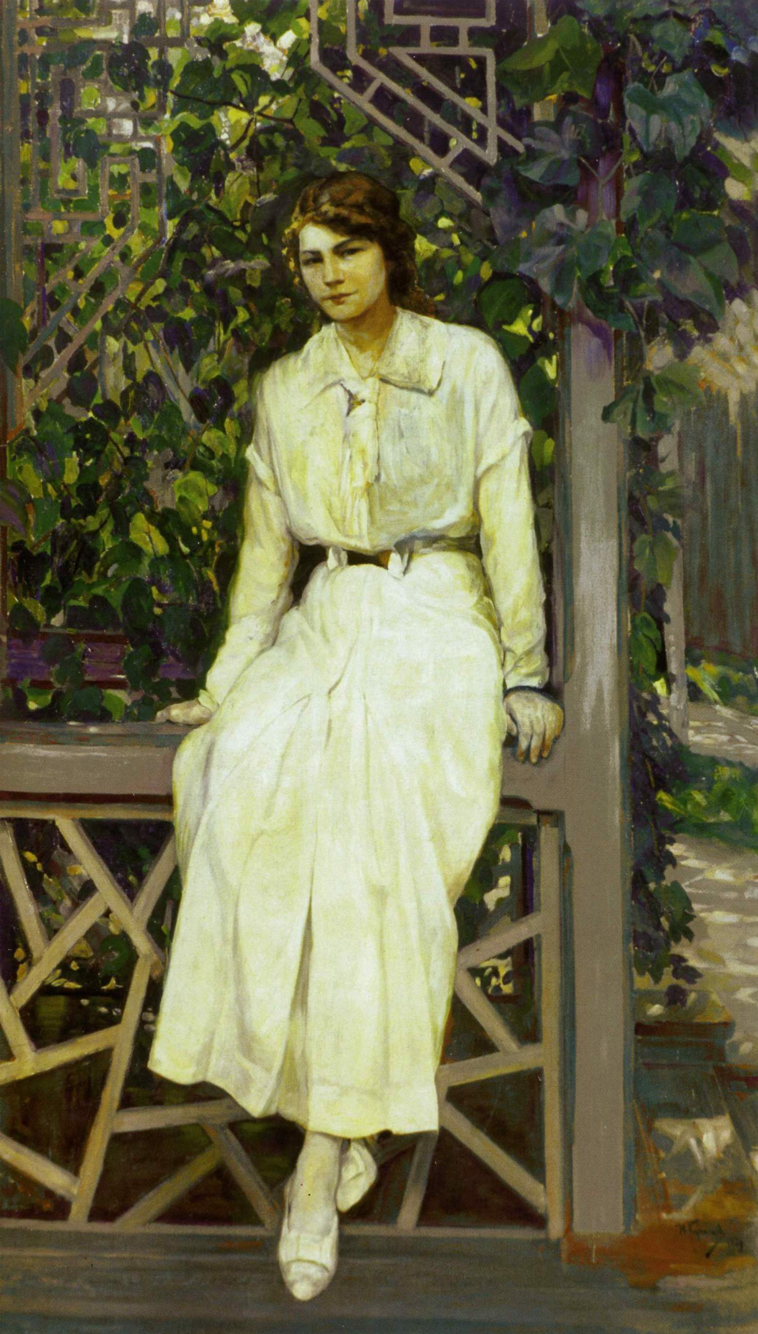 Кузнецов Н.Д.. Портрет девушки в белом. 1889