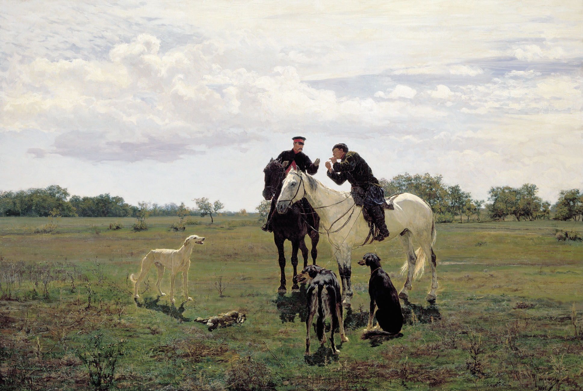Кузнецов Н.Д.. В отпуску. 1882