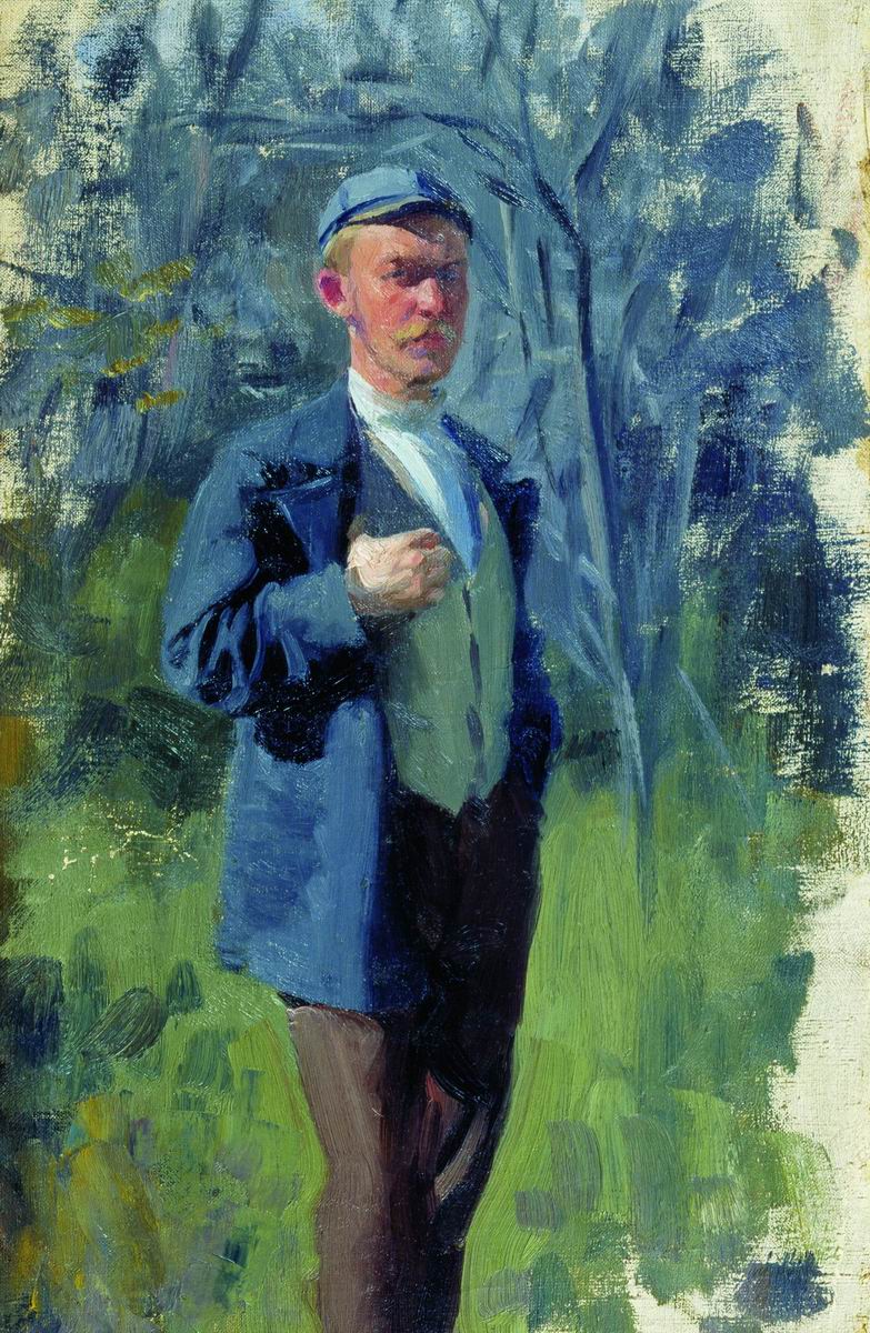 Куликов. Портрет Б.М.Кустодиева. 1899