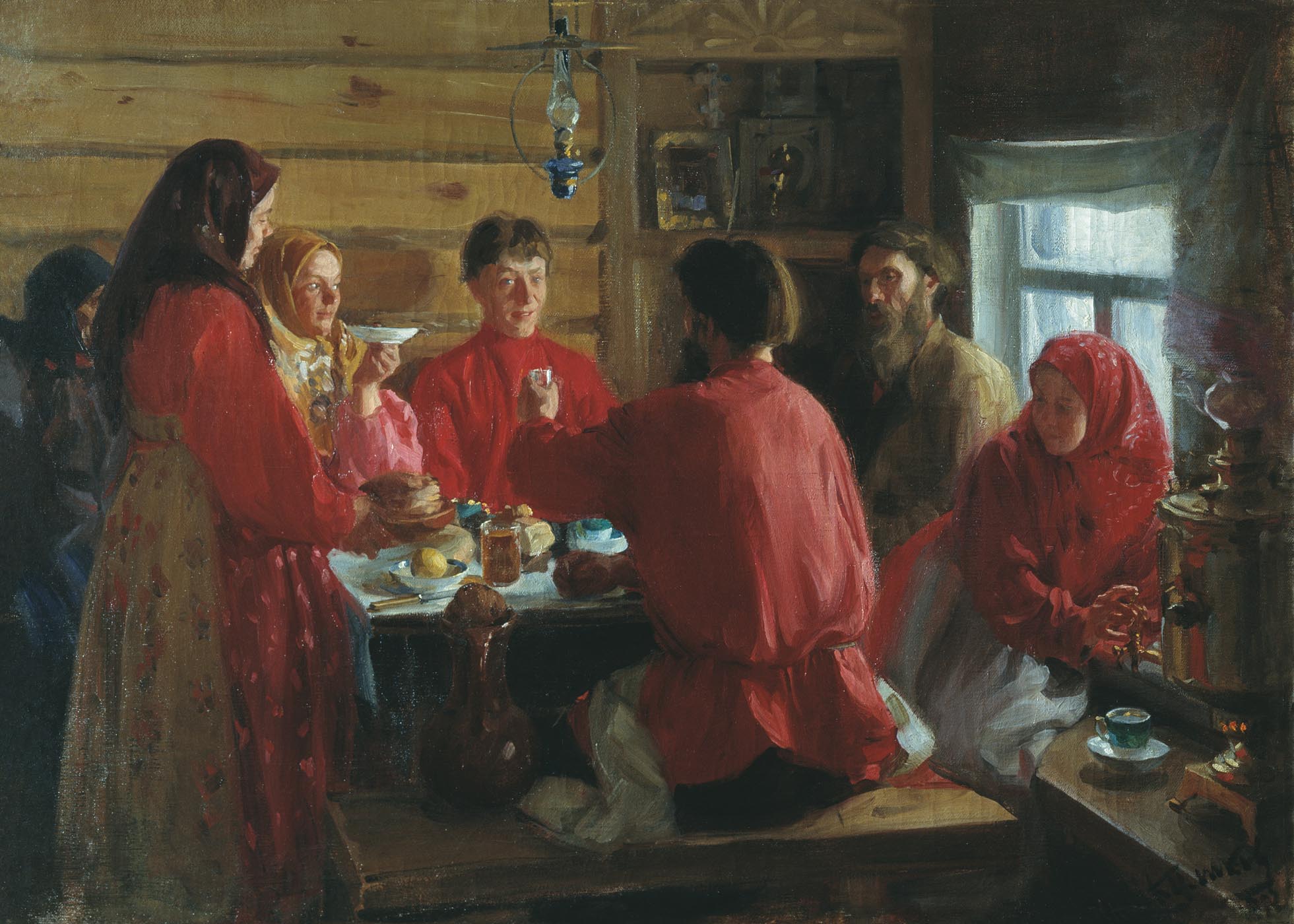 Куликов. В крестьянской избе. 1902