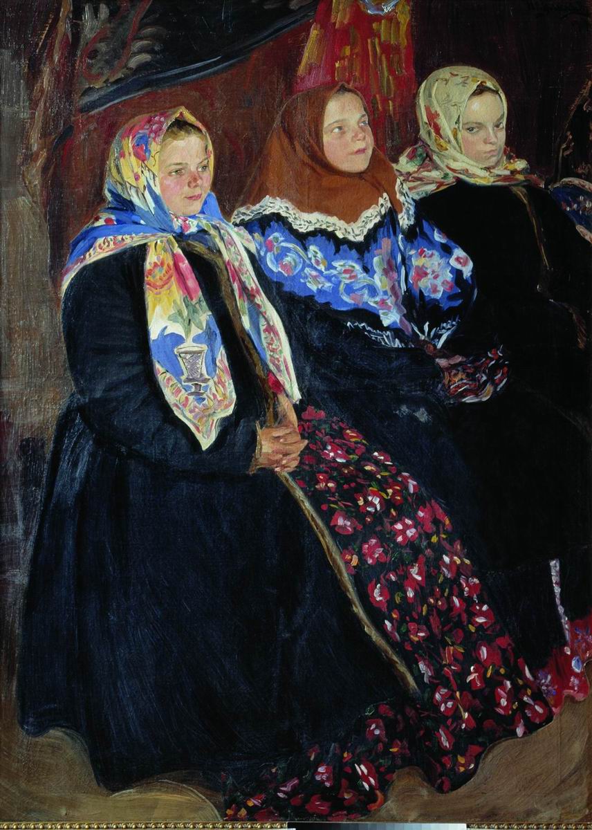 Куликов. Три девицы. 1907