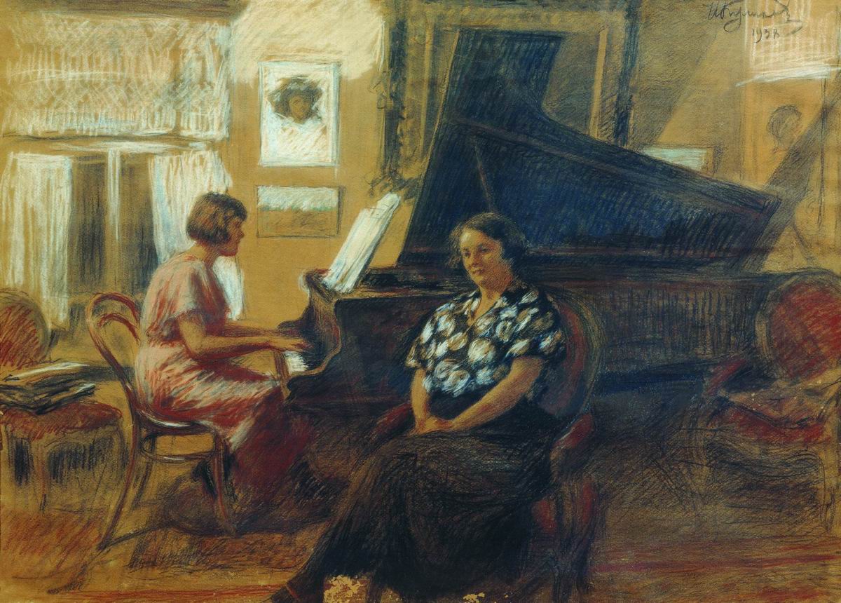 Куликов. За роялем. 1938