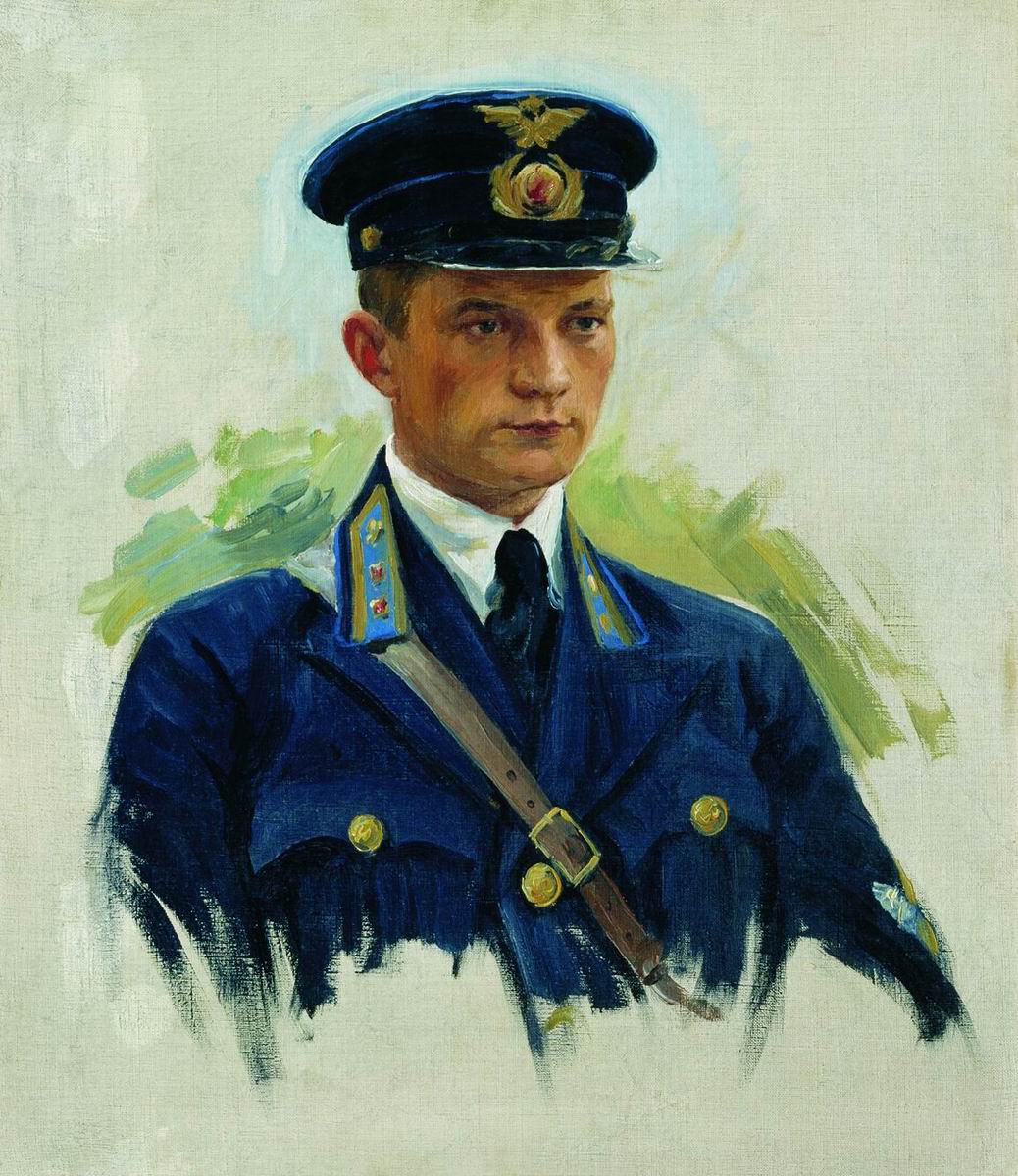 Куликов. Портрет летчика М.М.Матвеева. 1940