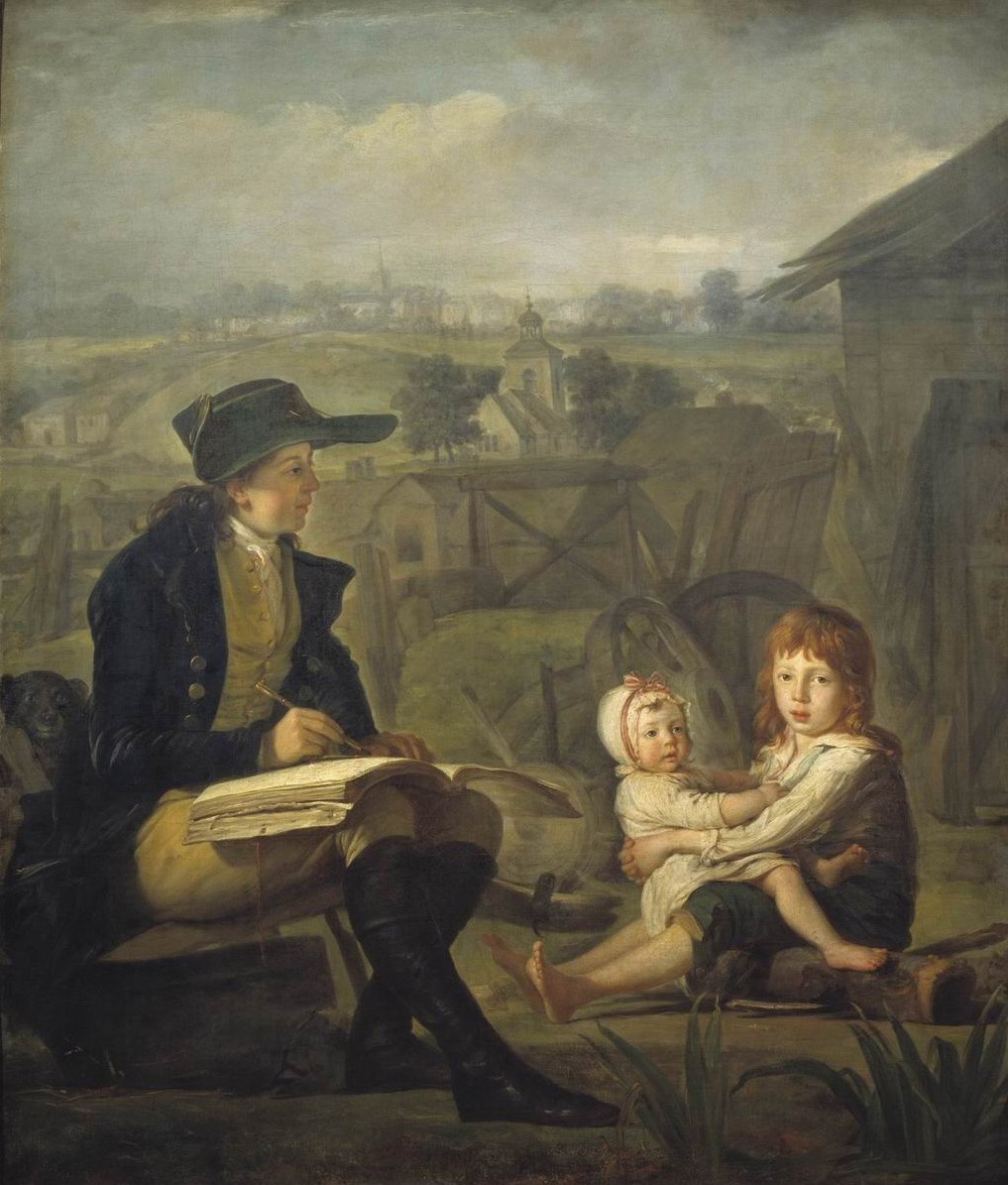 Квадаль. Вертер, рисующий детей. 1796