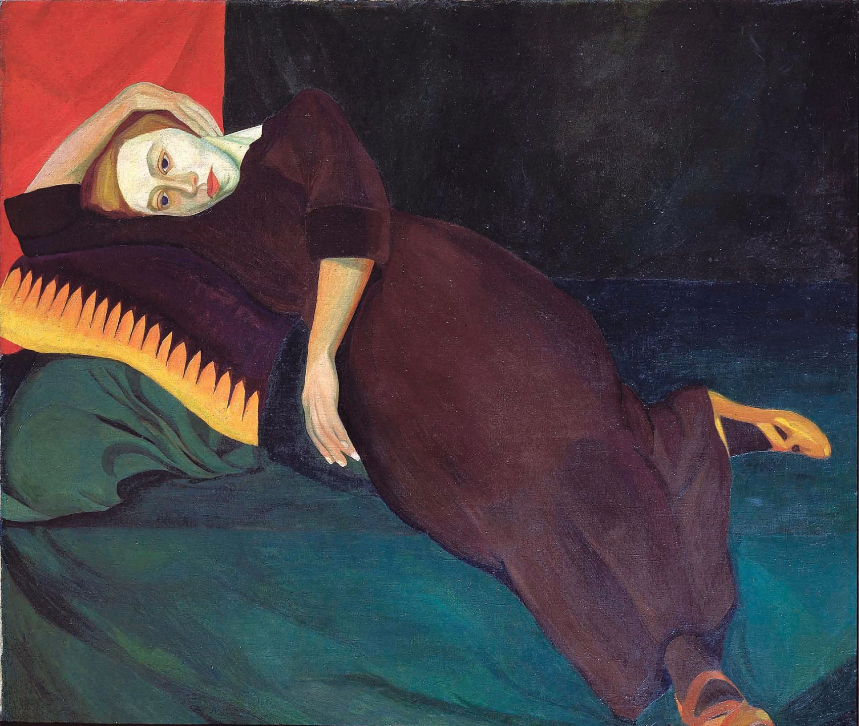 Лермонтова. На диване. Автопортрет. 1910-е