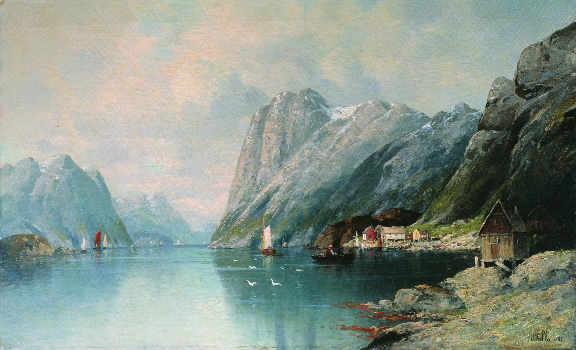 Лагорио. Фьорд в Норвегии. 1899