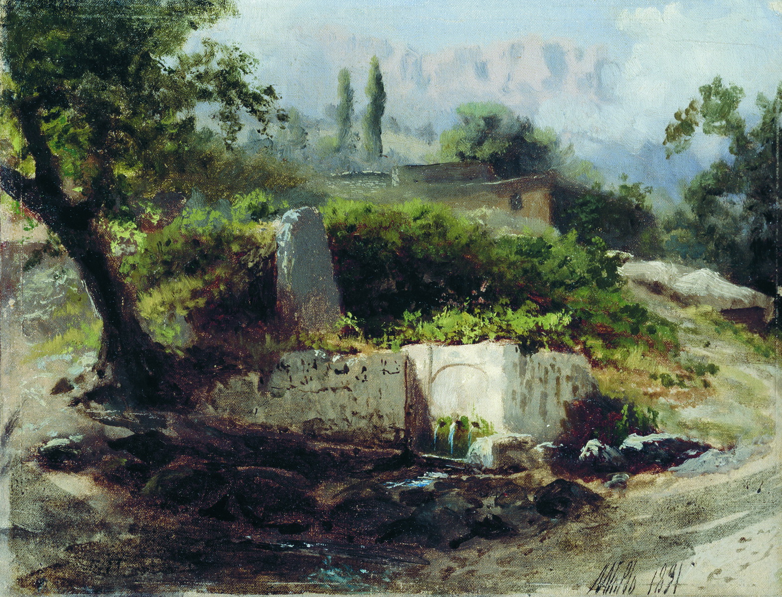 Лагорио. Крымский пейзаж. 1891