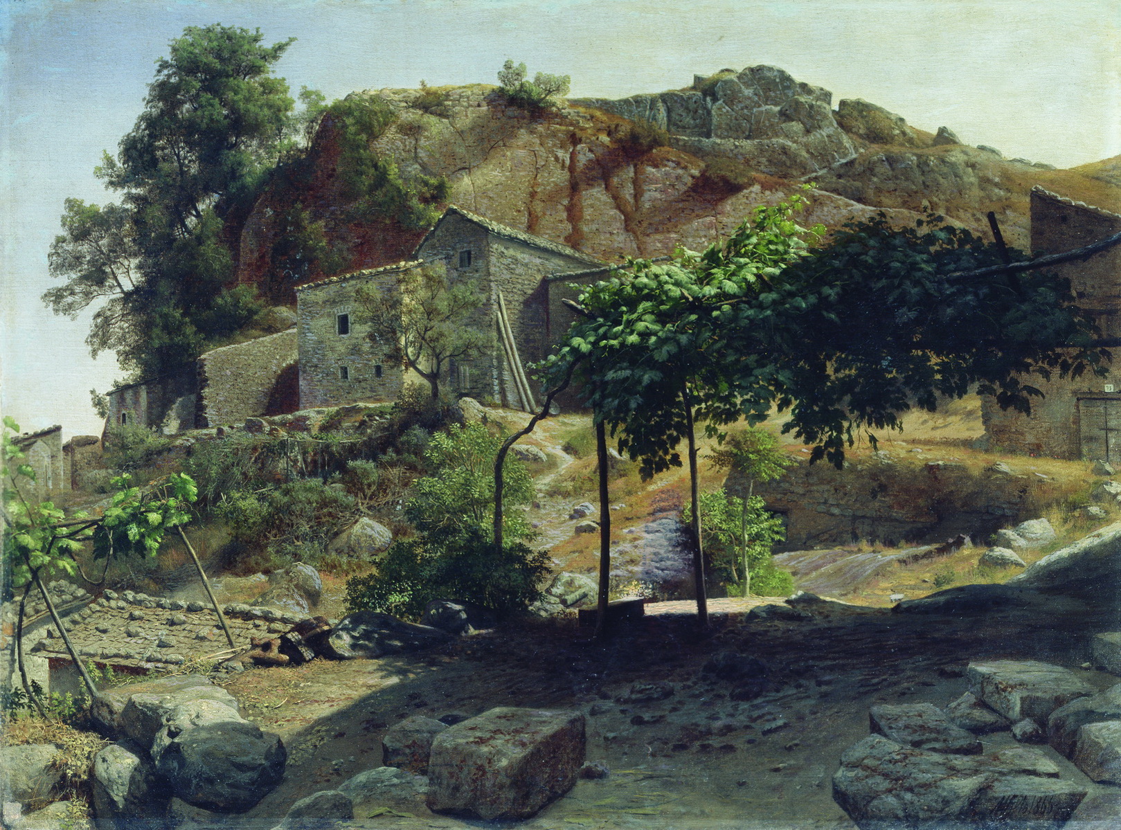 Лагорио. Южный пейзаж. 1866