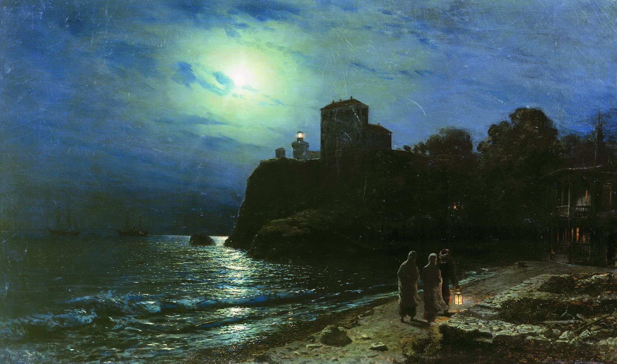 Лагорио. Лунная ночь на море. 1886