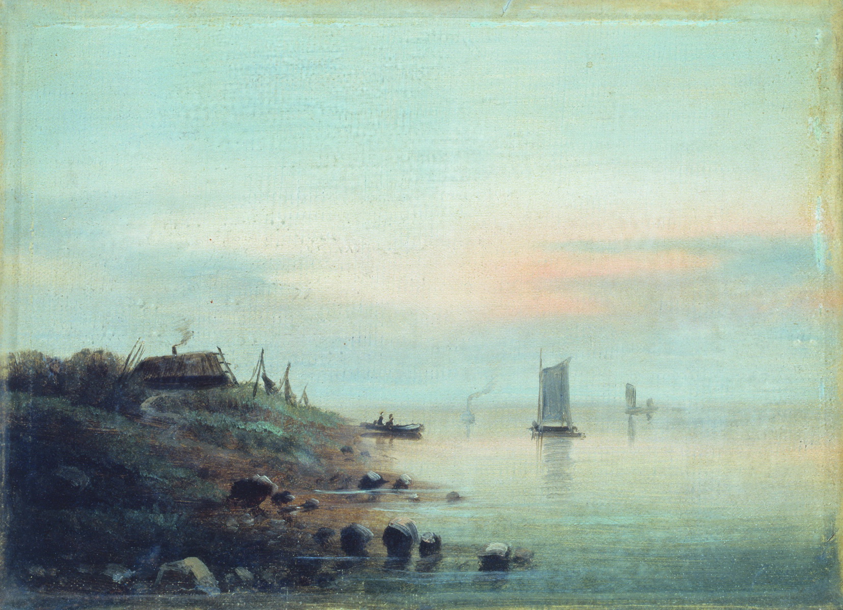 Лагорио. Закат (Нормандский берег). 1850-е