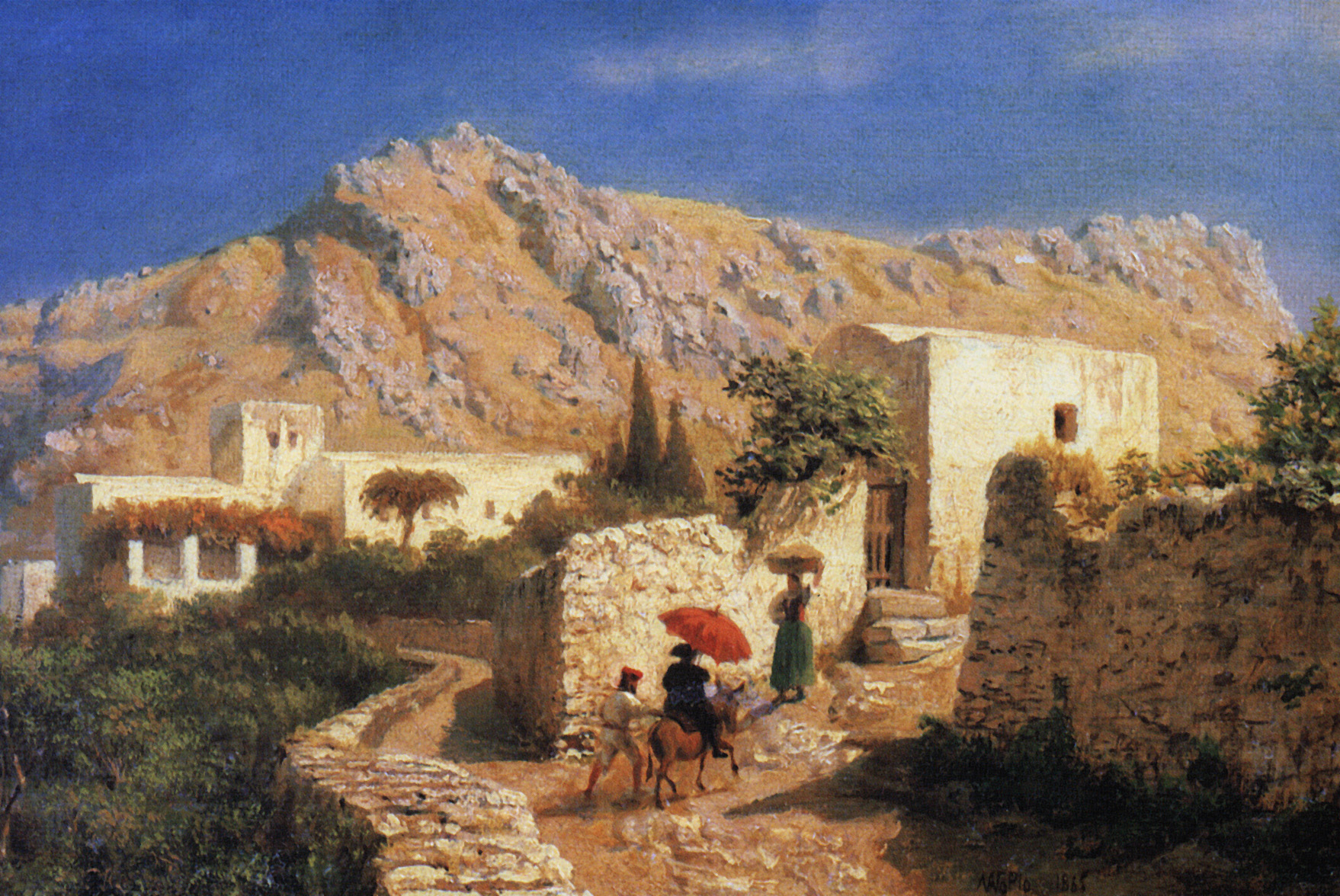 Лагорио. Итальянский горный пейзаж. 1866