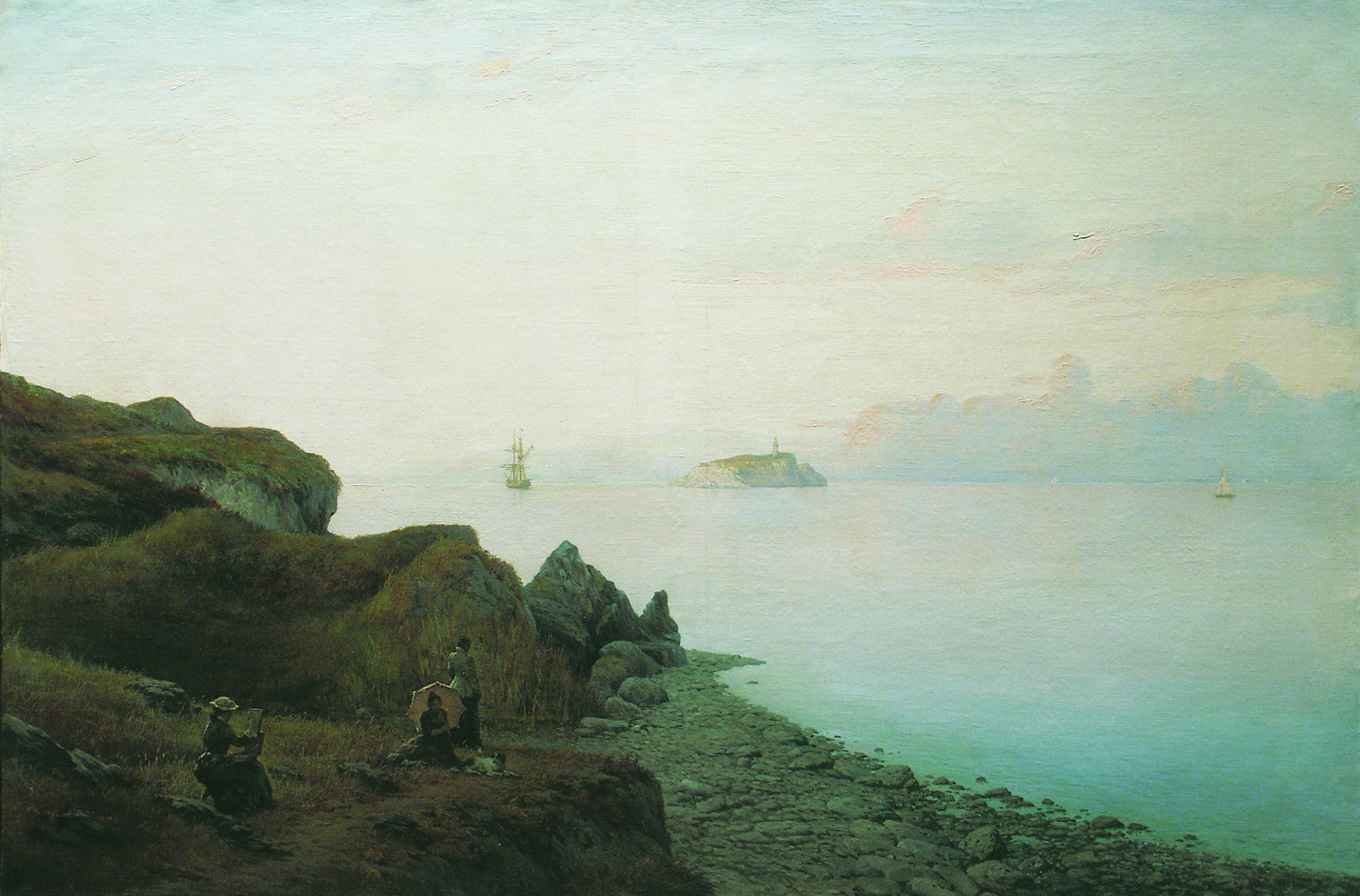 Лагорио. Морское побережье на этюдах. 1884