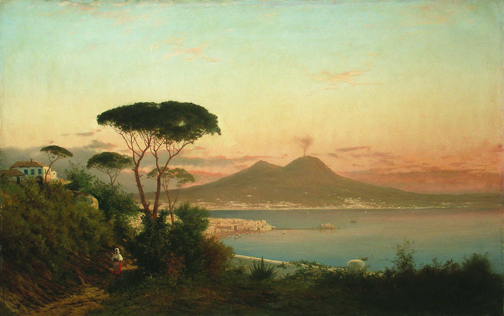 Лагорио. Окрестности Неаполя с видом на Везувий. 1860