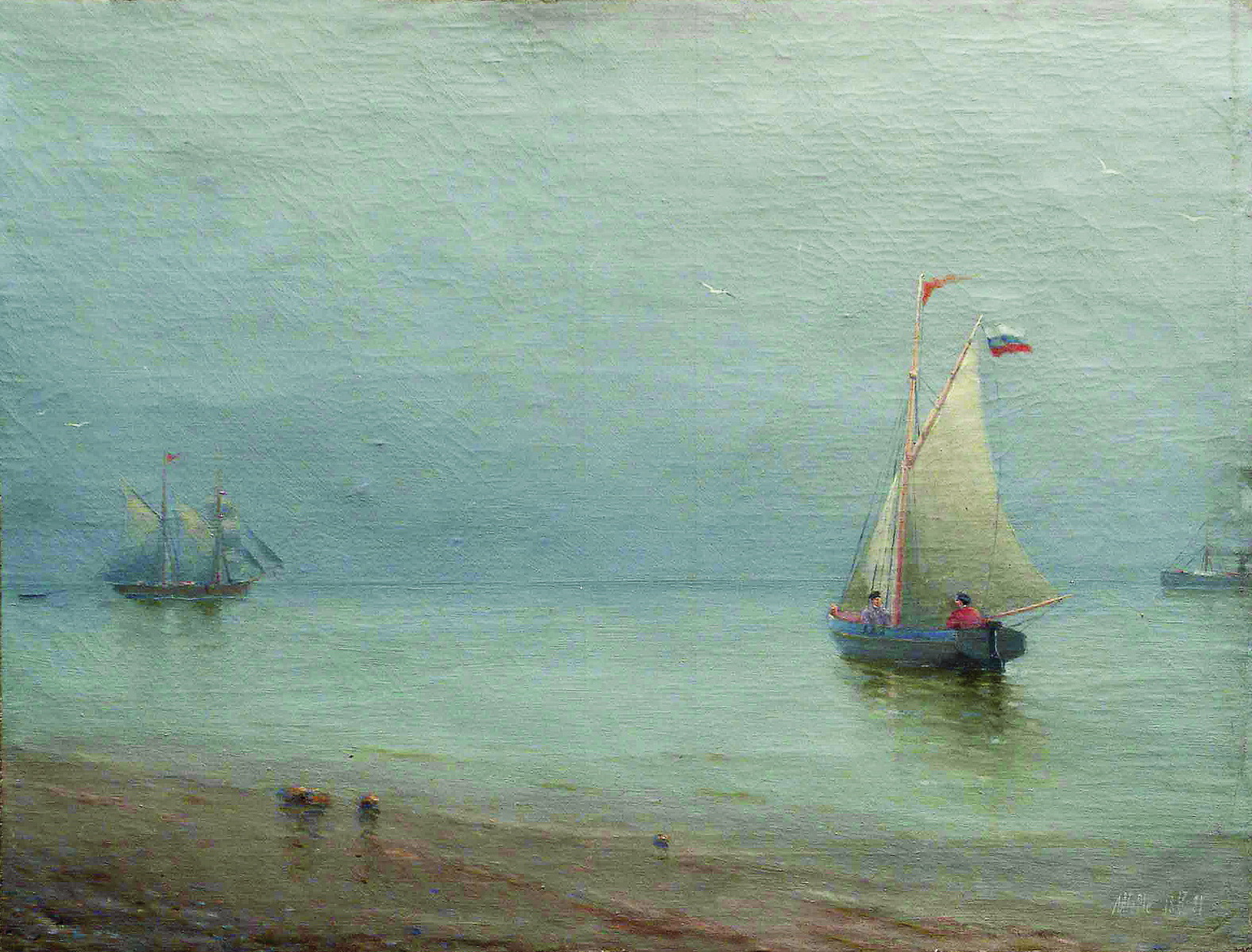 Лагорио. Парусник в порту. 1890-е