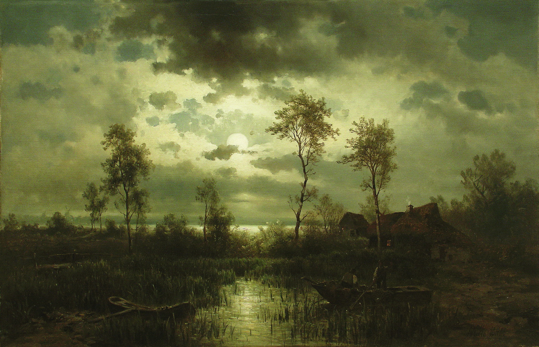 Лагорио. Ночной пейзаж. 1886