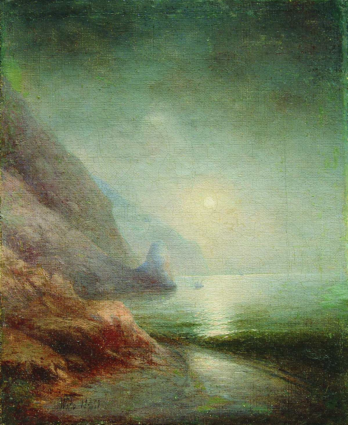 Лагорио. Пейзаж с луной. 1899