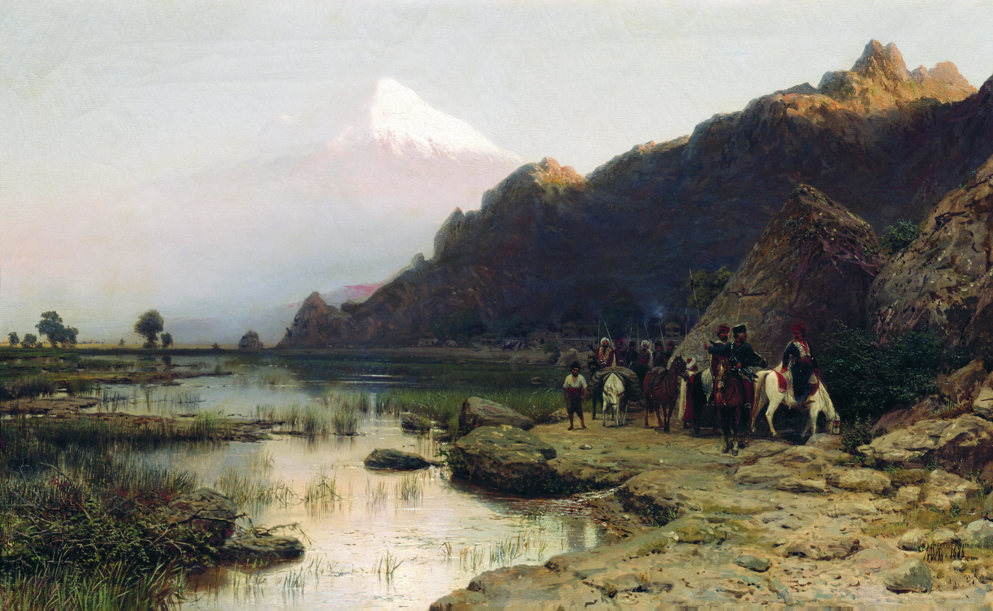 Лагорио. Горный пейзаж. 1886