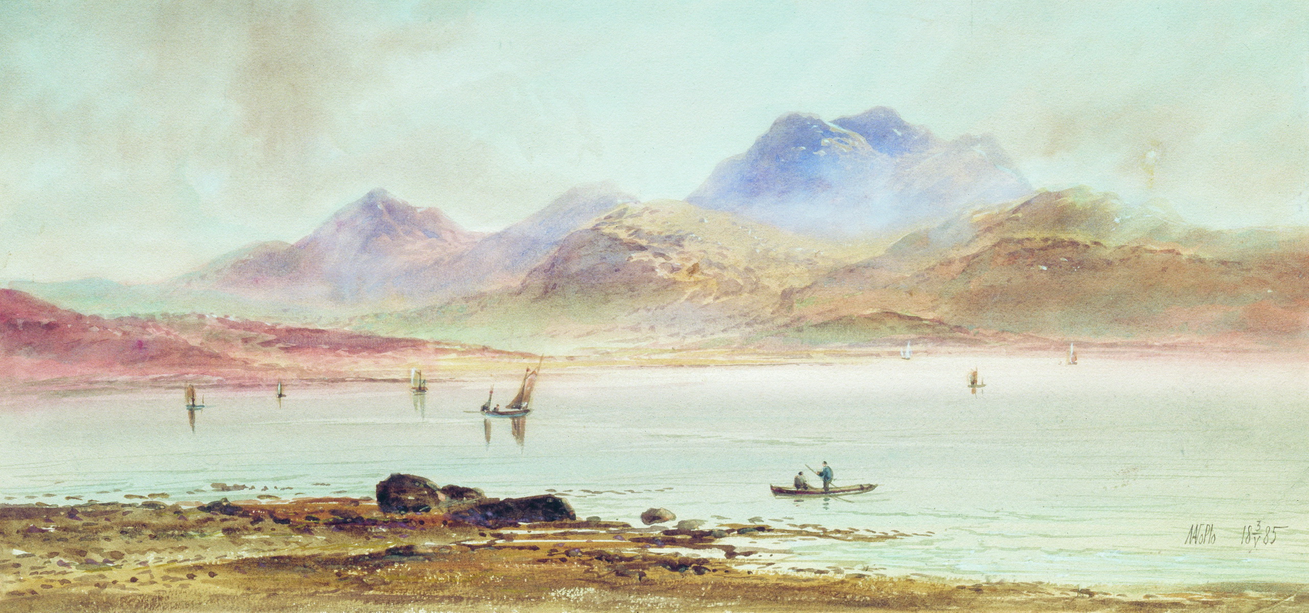 Лагорио. Лодки в бухте. У берегов Малой Азии. 1885