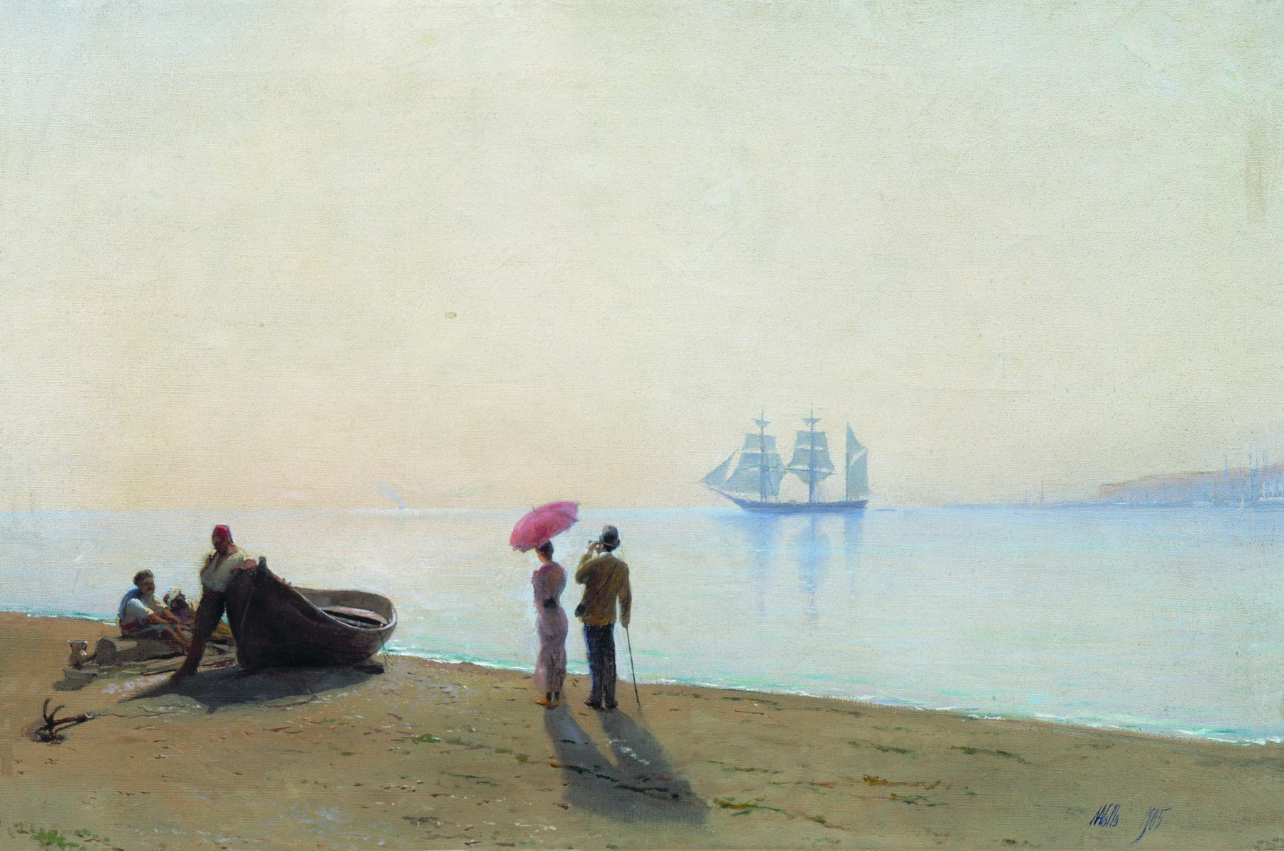 Лагорио. На берегу моря. 1905