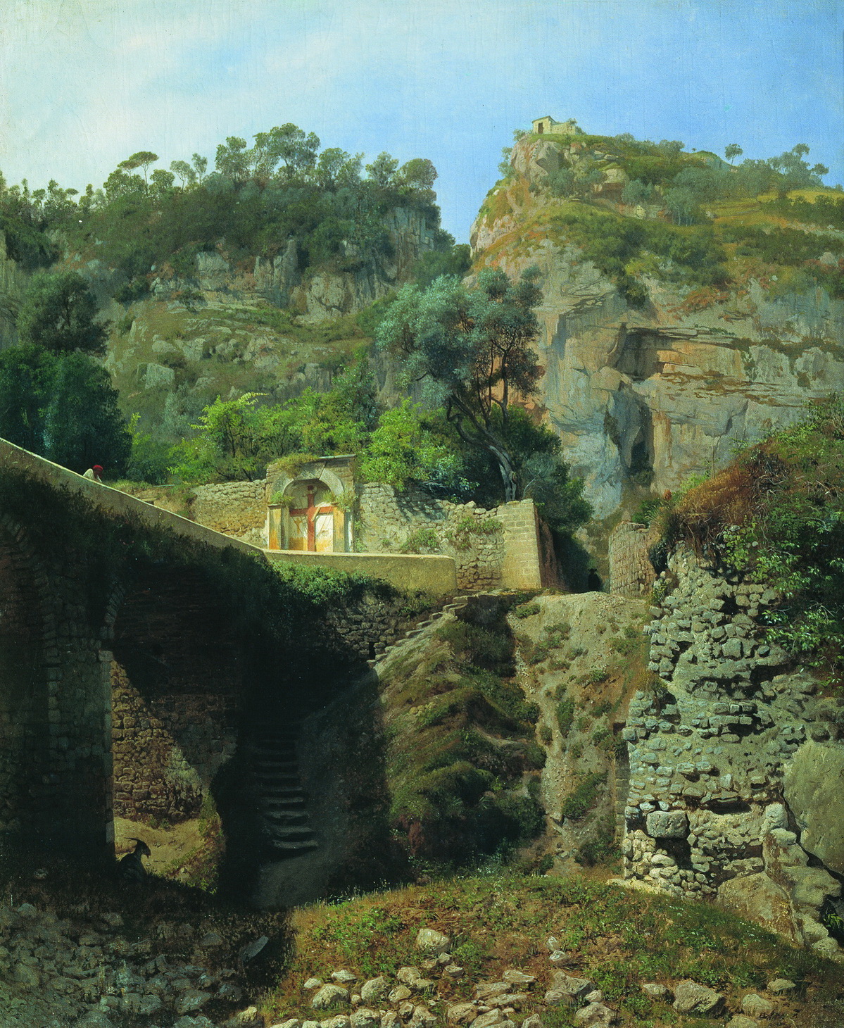 Лагорио. Вид Капо ди Монте в Сорренто. 1860