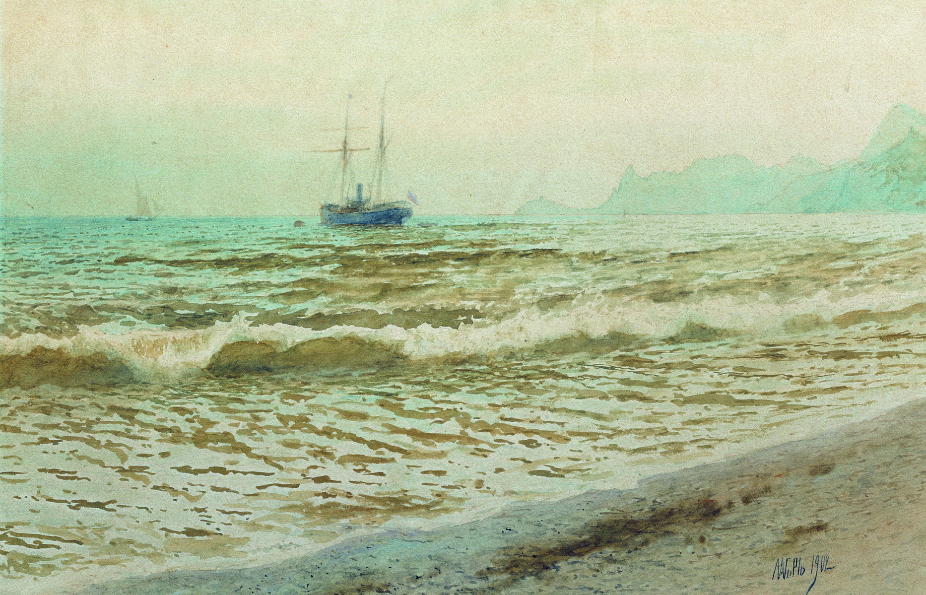 Лагорио. Крымский пейзаж. 1902