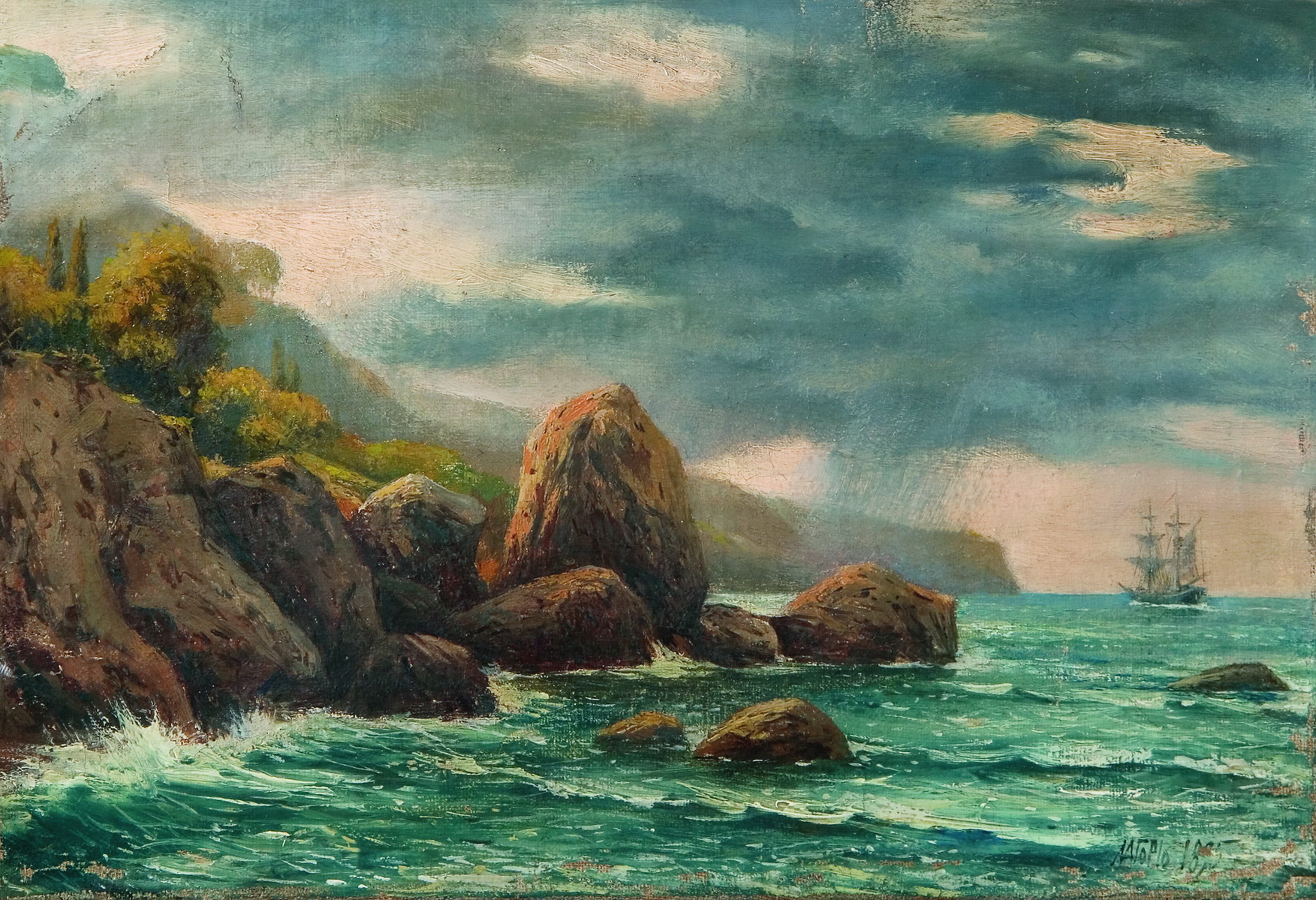 Лагорио. Прибрежный вид. 1895