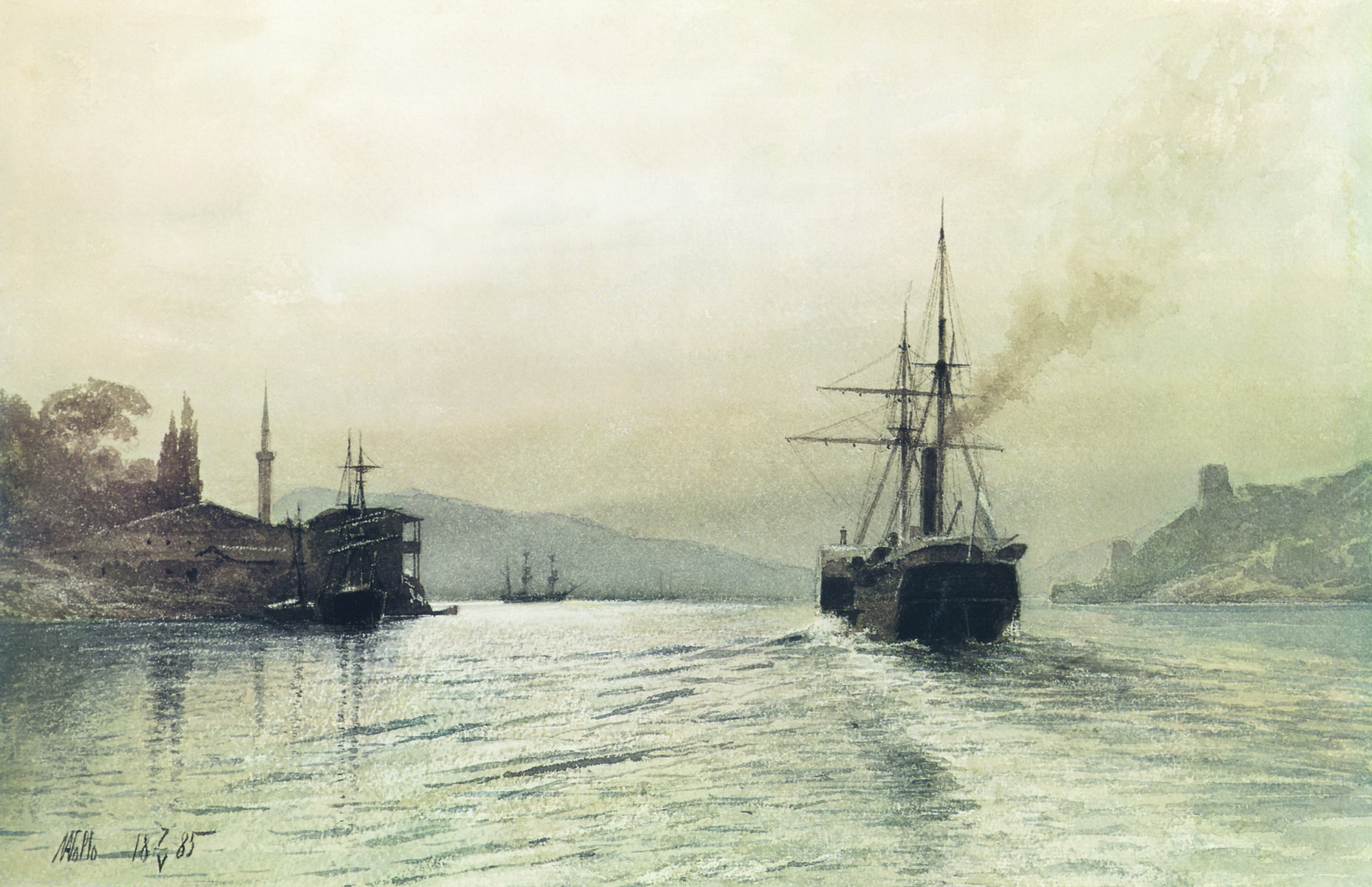 Лагорио. Морской вид. 1885