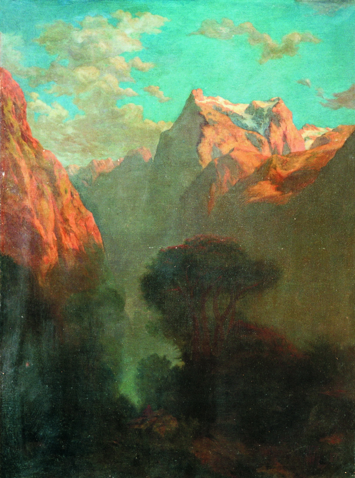 Лагорио. Ущелье в горах. 1873