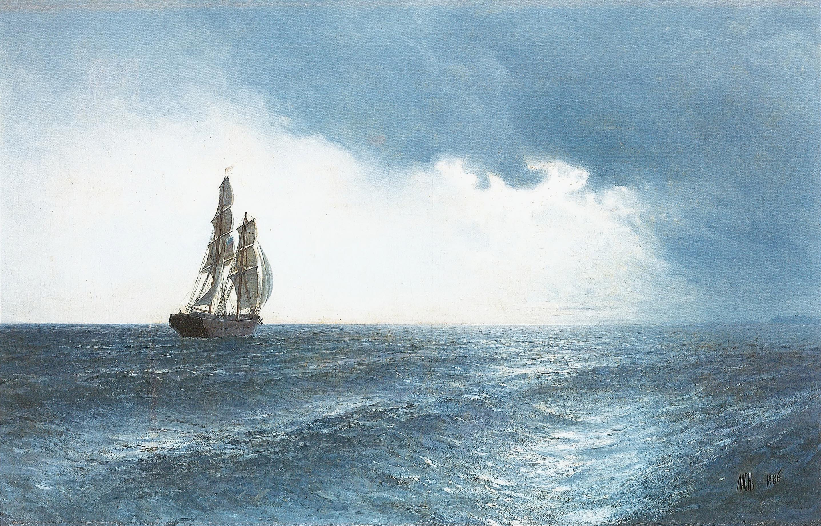 Лагорио. Морской пейзаж.. 1886