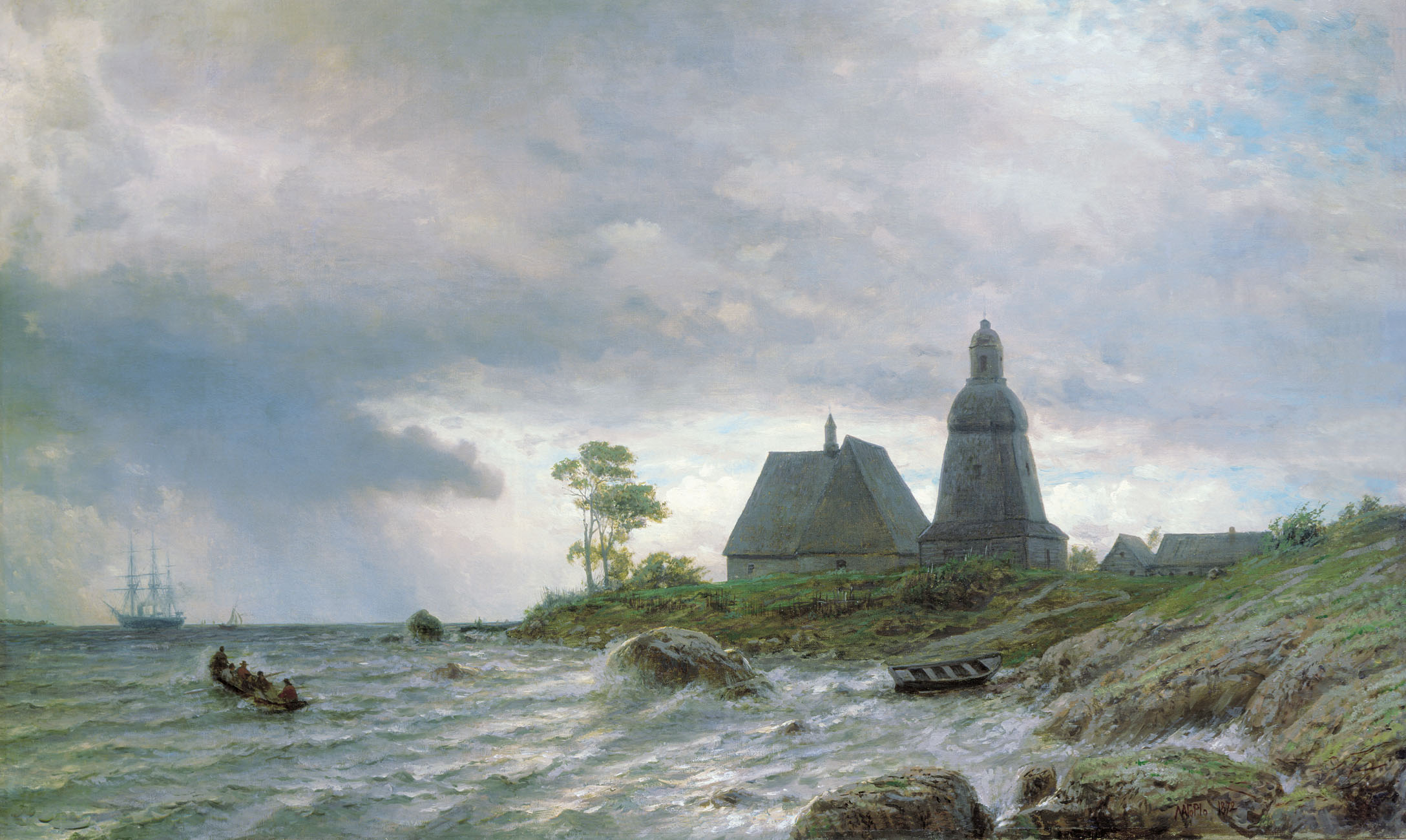 Лагорио. Северный пейзаж. 1872