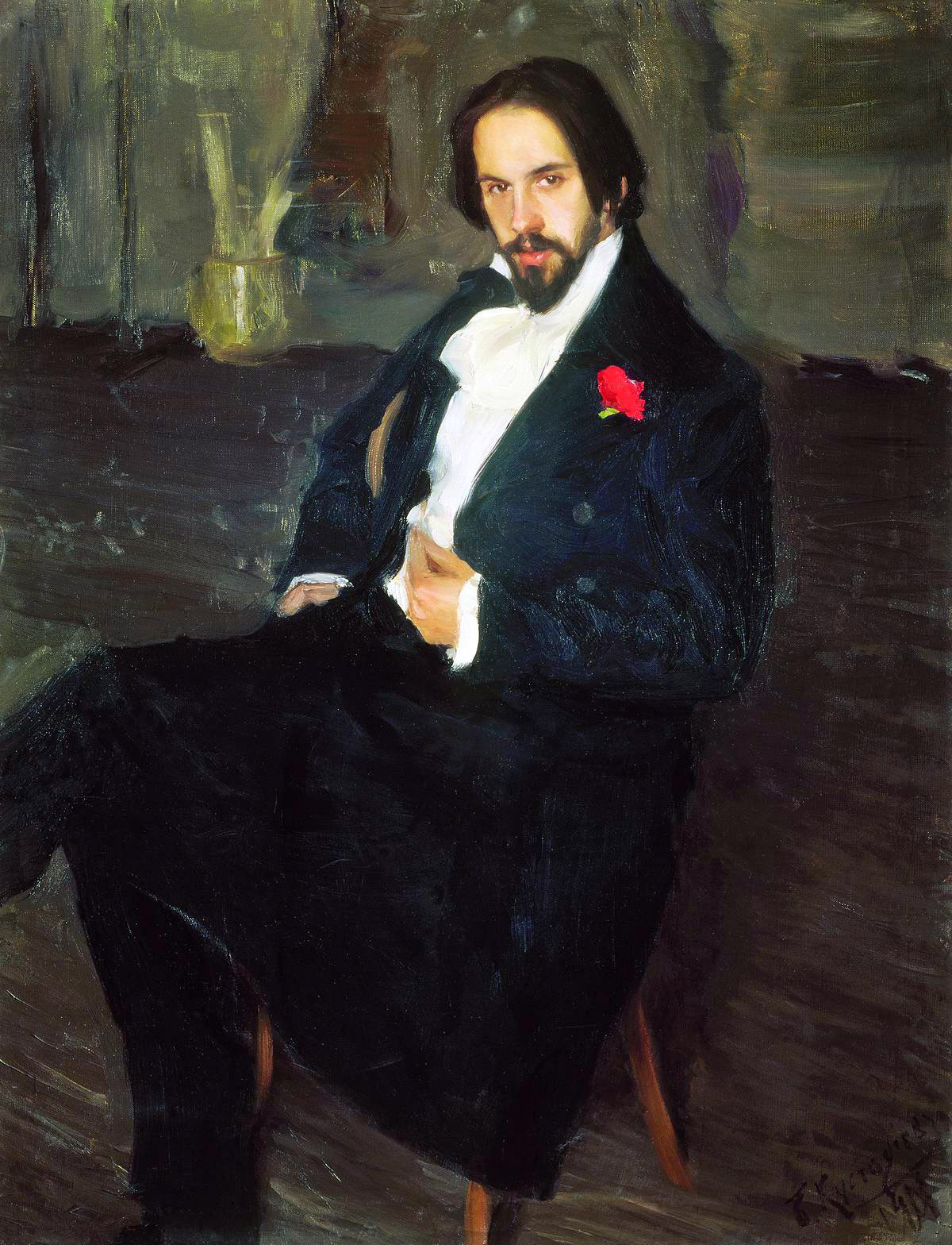 Кустодиев Б.. Портрет И.Я.Билибина. 1901