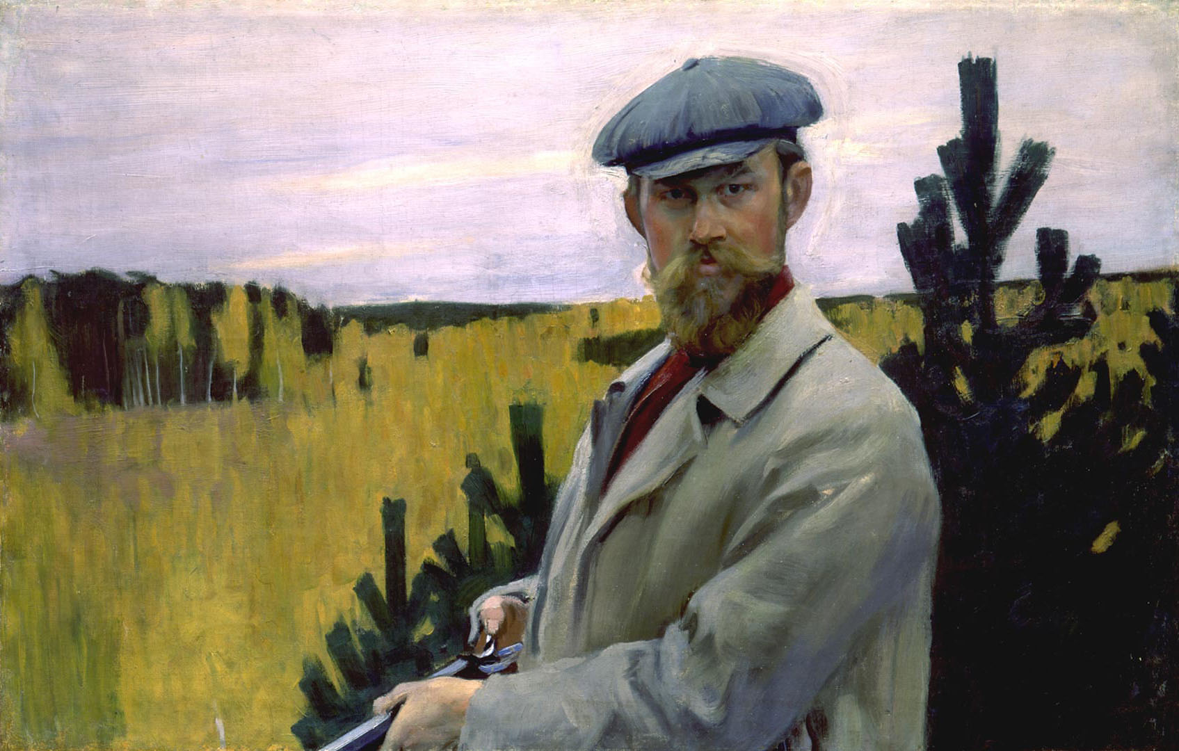 Кустодиев Б.. Автопортрет (На охоте). 1905