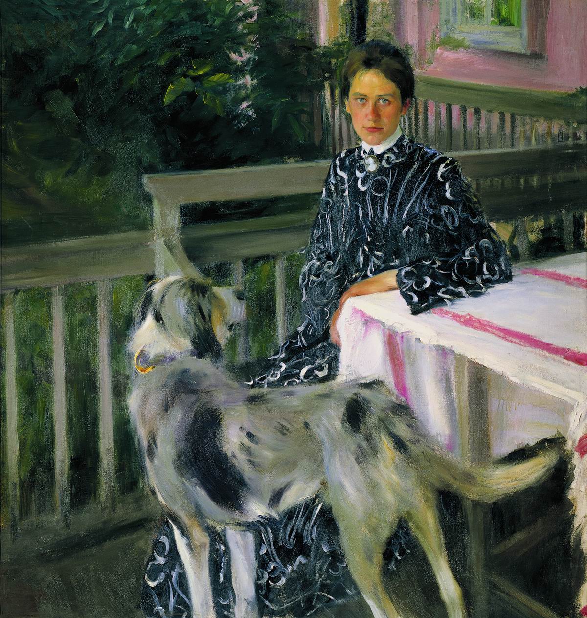 Кустодиев Б.. Портрет Ю.Е.Кустодиевой. 1903
