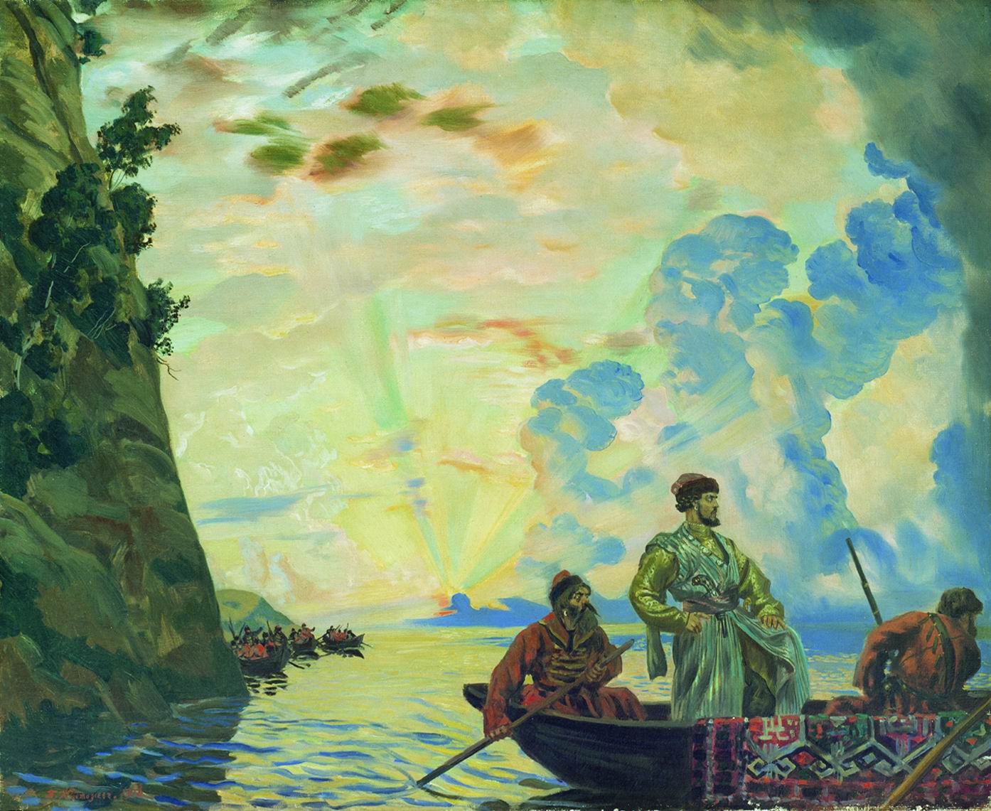 Кустодиев Б.. Степан Разин. 1918