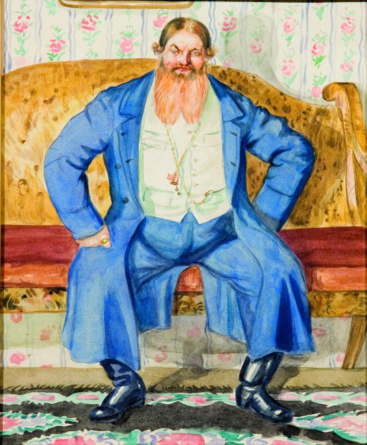 Кустодиев Б.. Купец. 1920