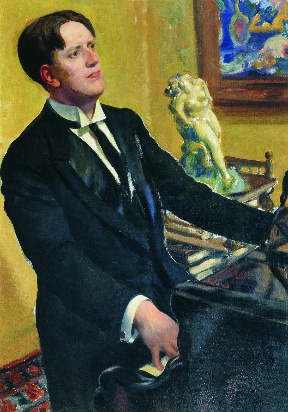 Кустодиев Б.. Портрет композитора Д.В.Морозова. 1919