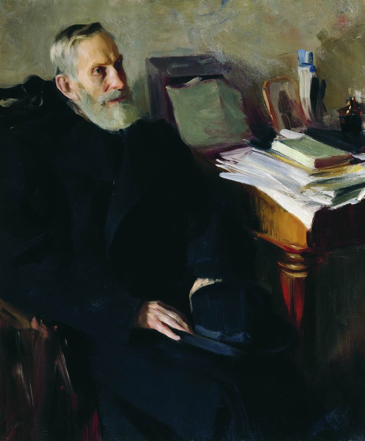 Кустодиев Б.. Портрет Степана Лукича Никольского, дяди художника. 1901