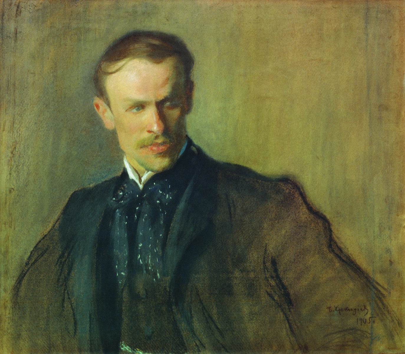 Кустодиев Б.. Портрет Л.П.Альбрехта. 1905
