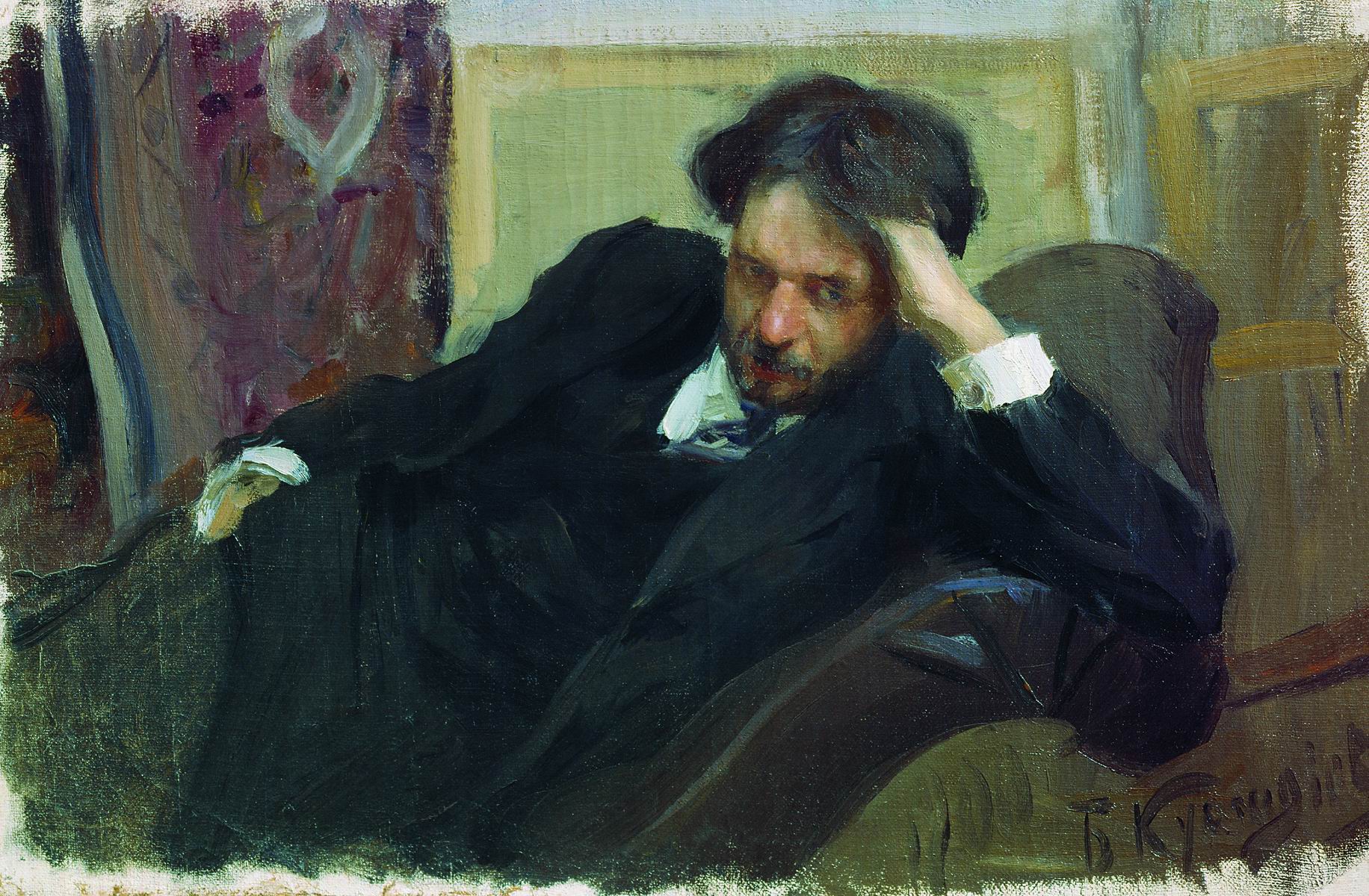 Кустодиев Б.. Портрет Д.Ф.Богословского. 1902