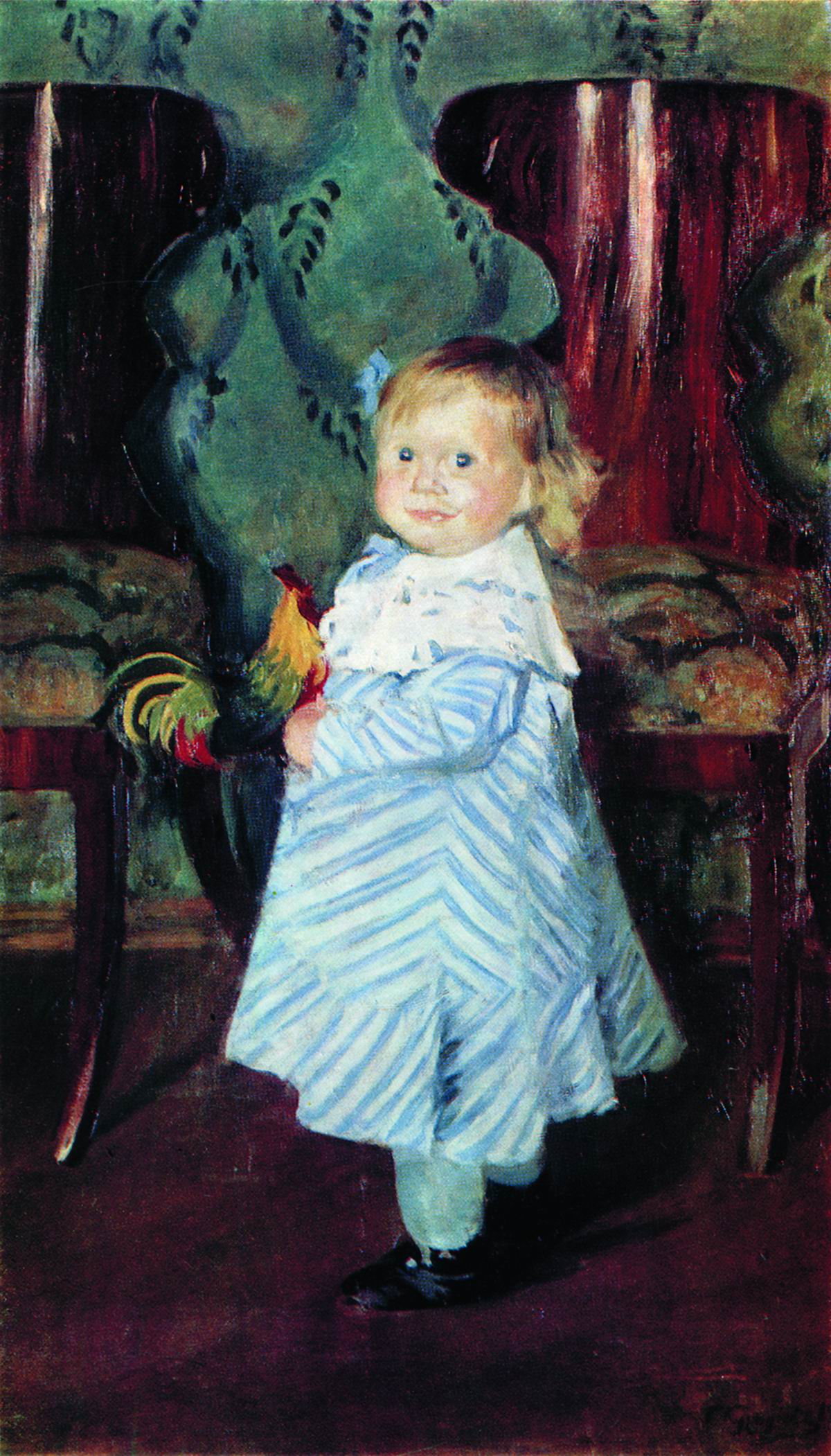 Кустодиев Б.. Портрет И.Б.Кустодиевой. 1906